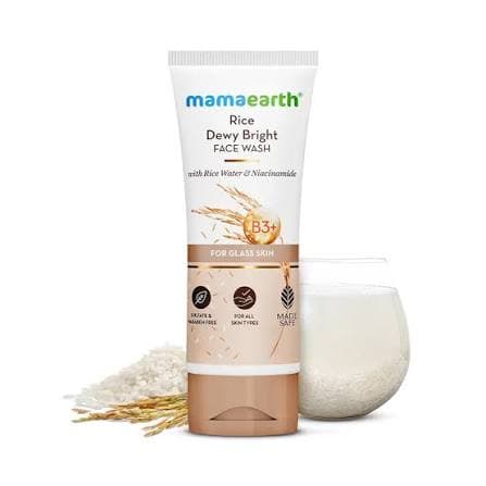 Mamaearth Rice Dewy Bright Face Wash